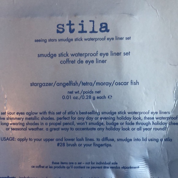NWT STILA COSMETICS SEEING STARS SMUDGE STICK WATERPROOF EYE LINER SET. - Picture 4 of 6